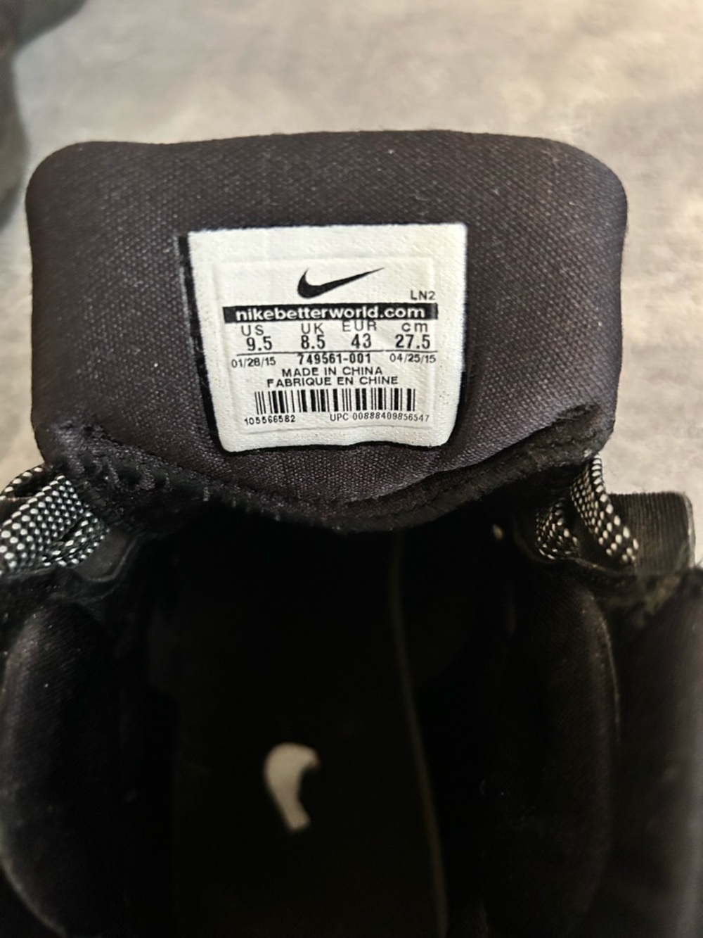 🌸NIKE HyperDunk Mens Basketball Shoes Black US 9.5 - Picture 9 of 12